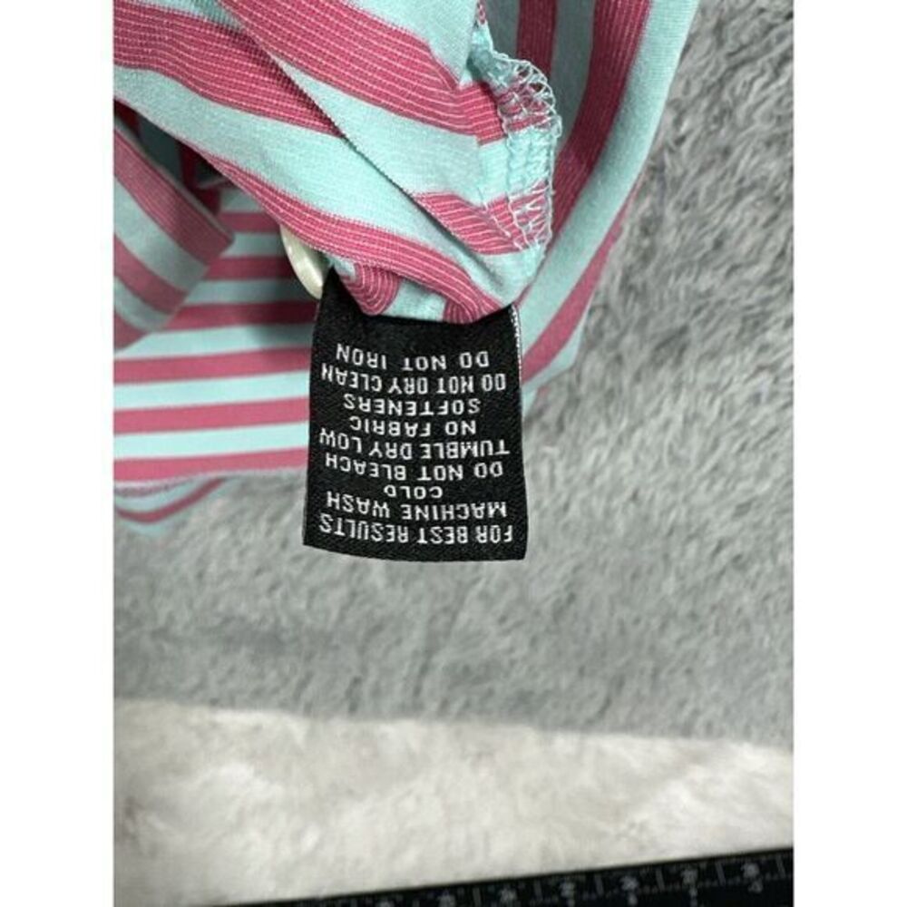 Turtleson Golf‎ Polo Mens Size XL Tour Performance Short Sleeve Pink Blue - Picture 4 of 7